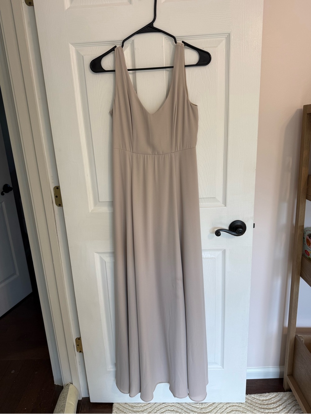 Show Me Your MuMu Taupe Sleeveless V-Neck Maxi Dress